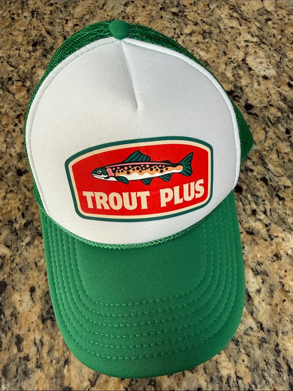 OTTO Trout Plus Green Trucker Mesh Cap